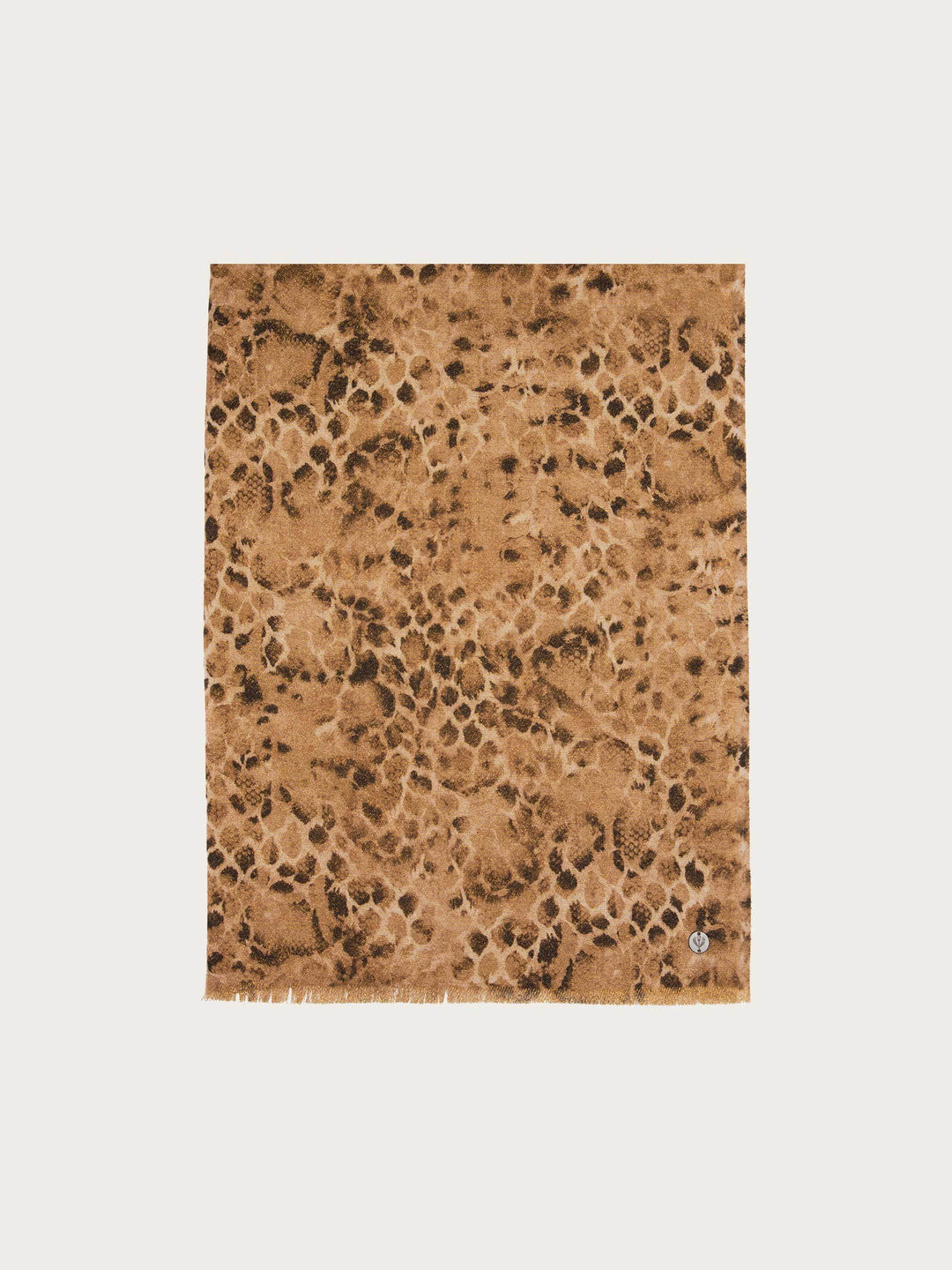 Glitzernde Doubleface-Stola mit Schlangenhaut-Design