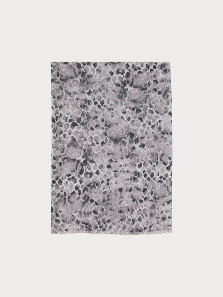 Glitzernde Doubleface-Stola mit Schlangenhaut-Design
