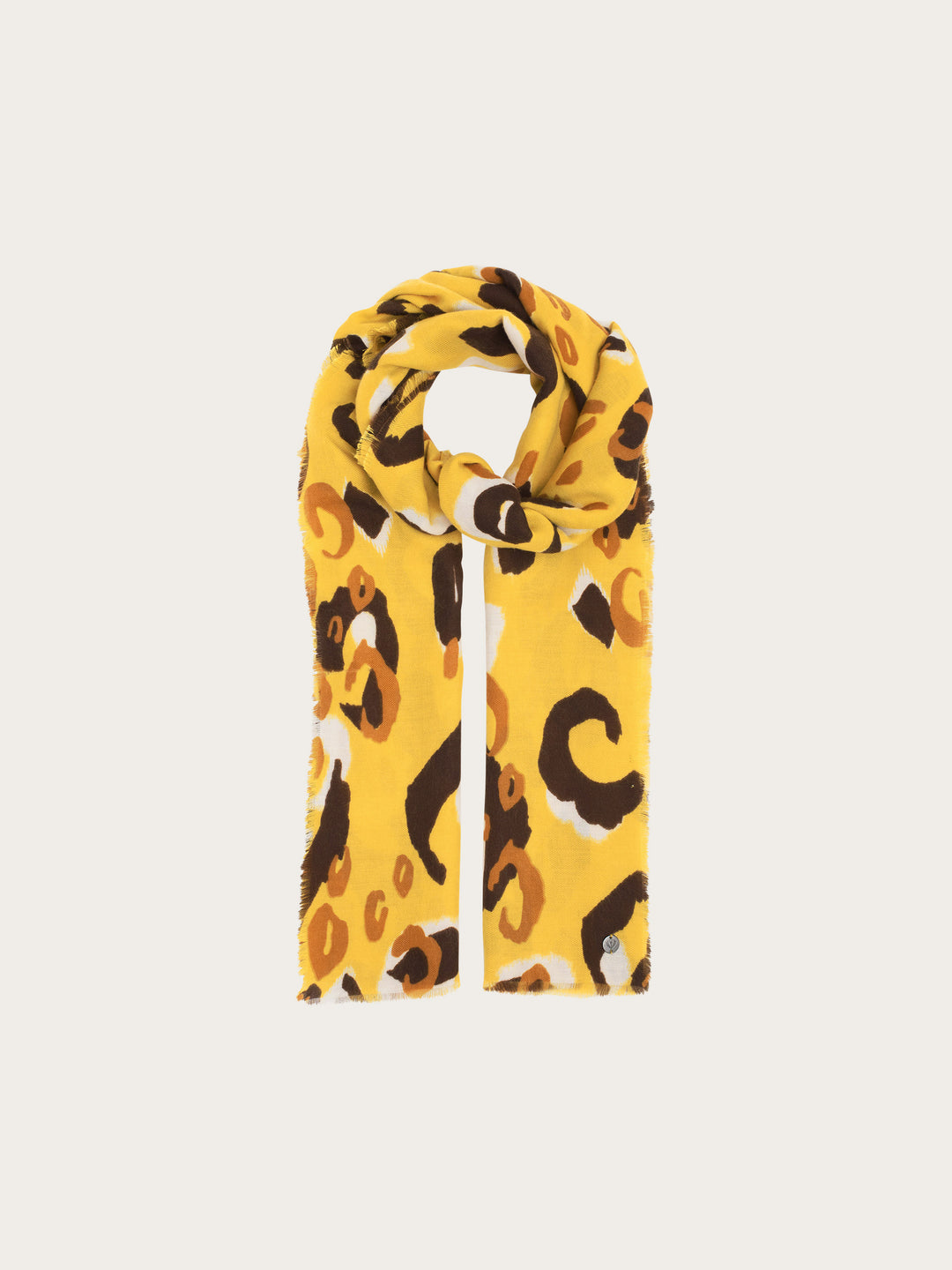 Leichte Stola mit verspieltem XL Leo-Print