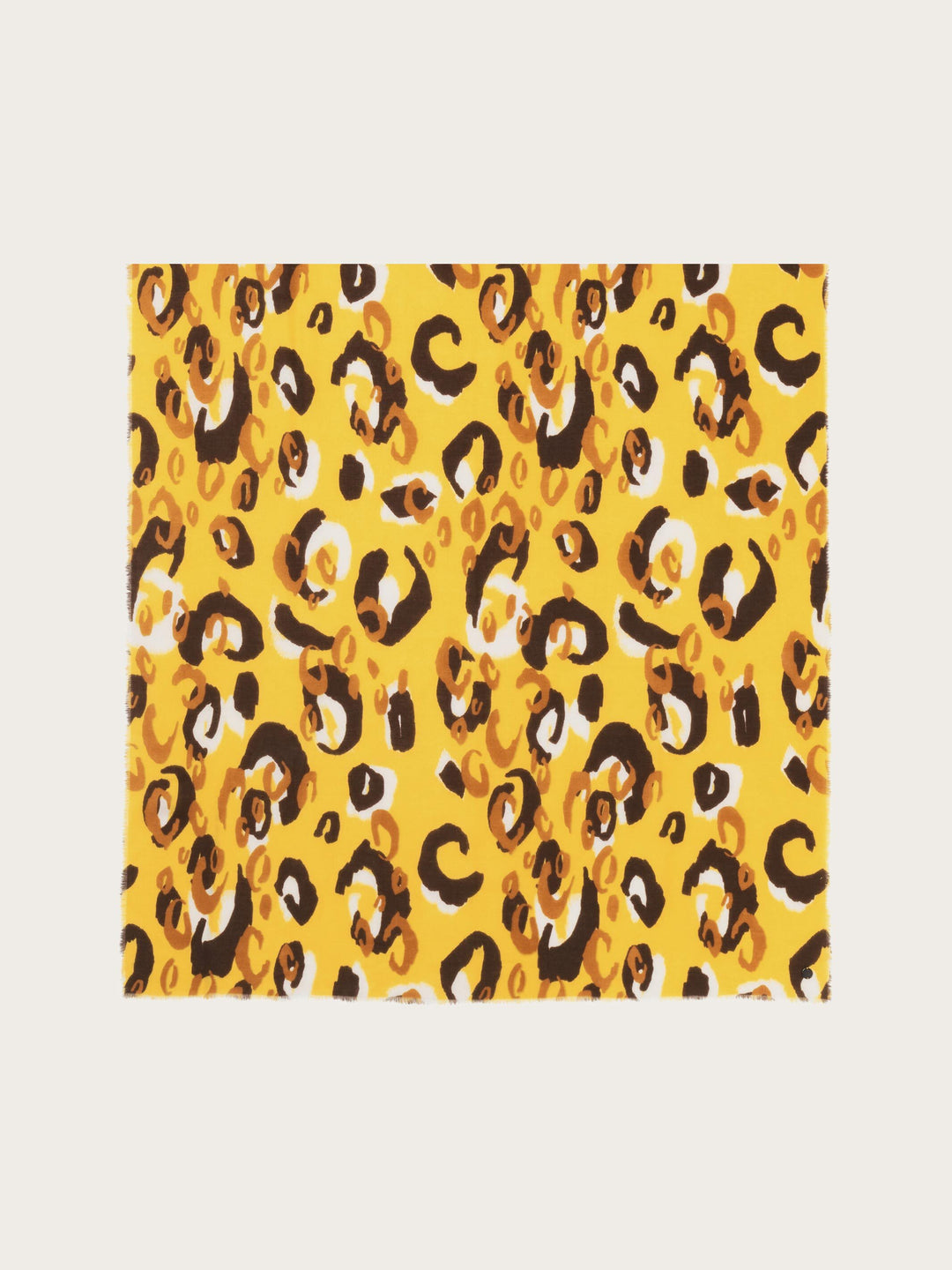Leichte Stola mit verspieltem XL Leo-Print