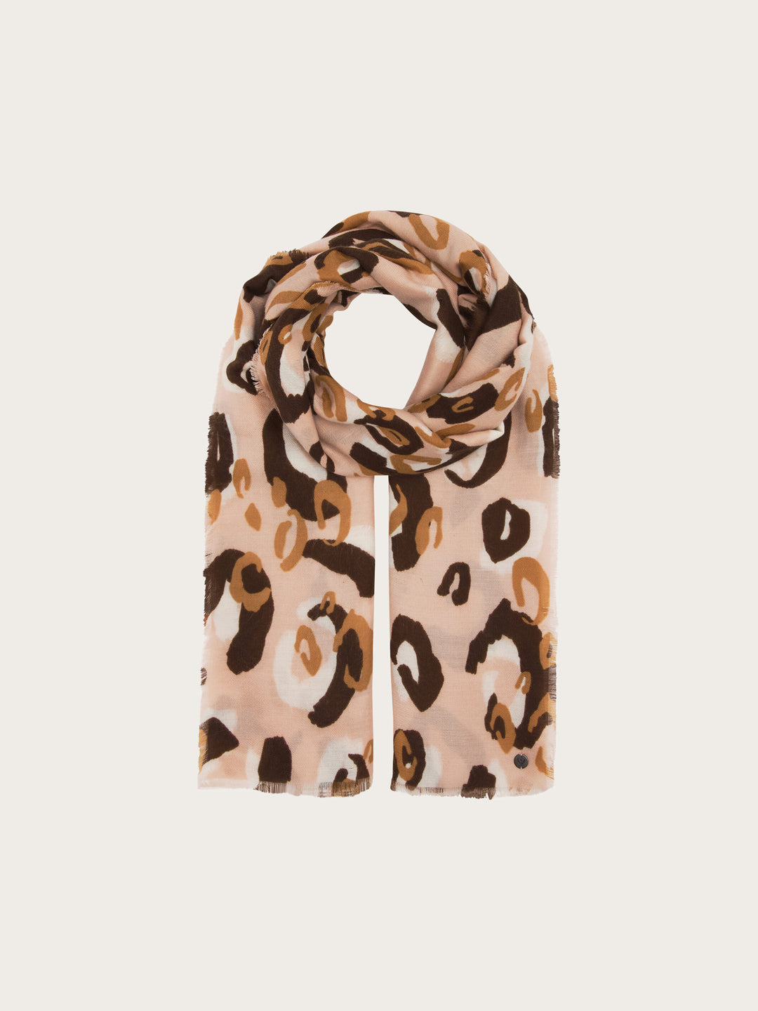 Leichte Stola mit verspieltem XL Leo-Print