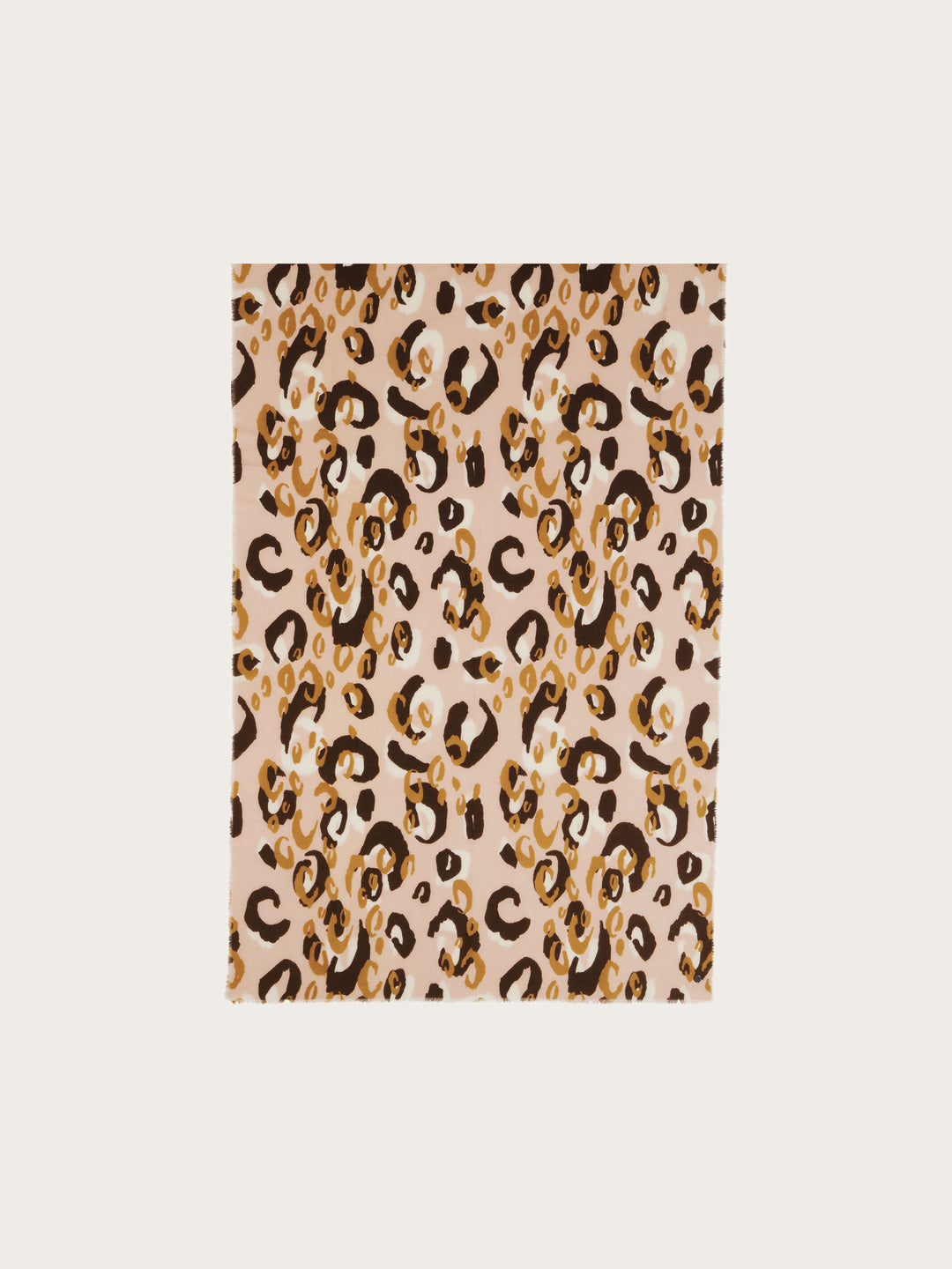 Leichte Stola mit verspieltem XL Leo-Print