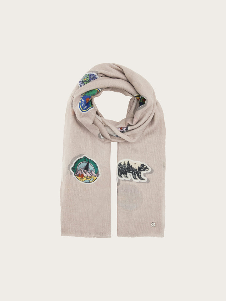 Stola mit Retro-Patch-Print