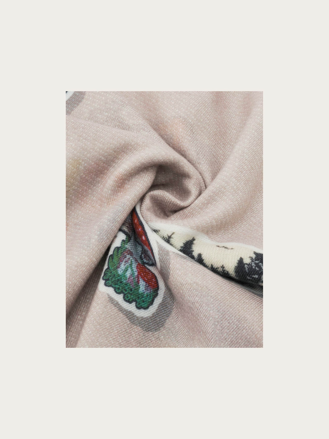Stola mit Retro-Patch-Print