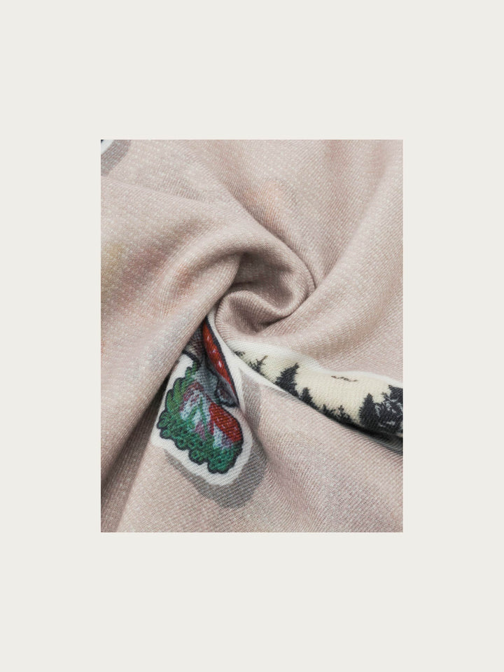 Stola mit Retro-Patch-Print