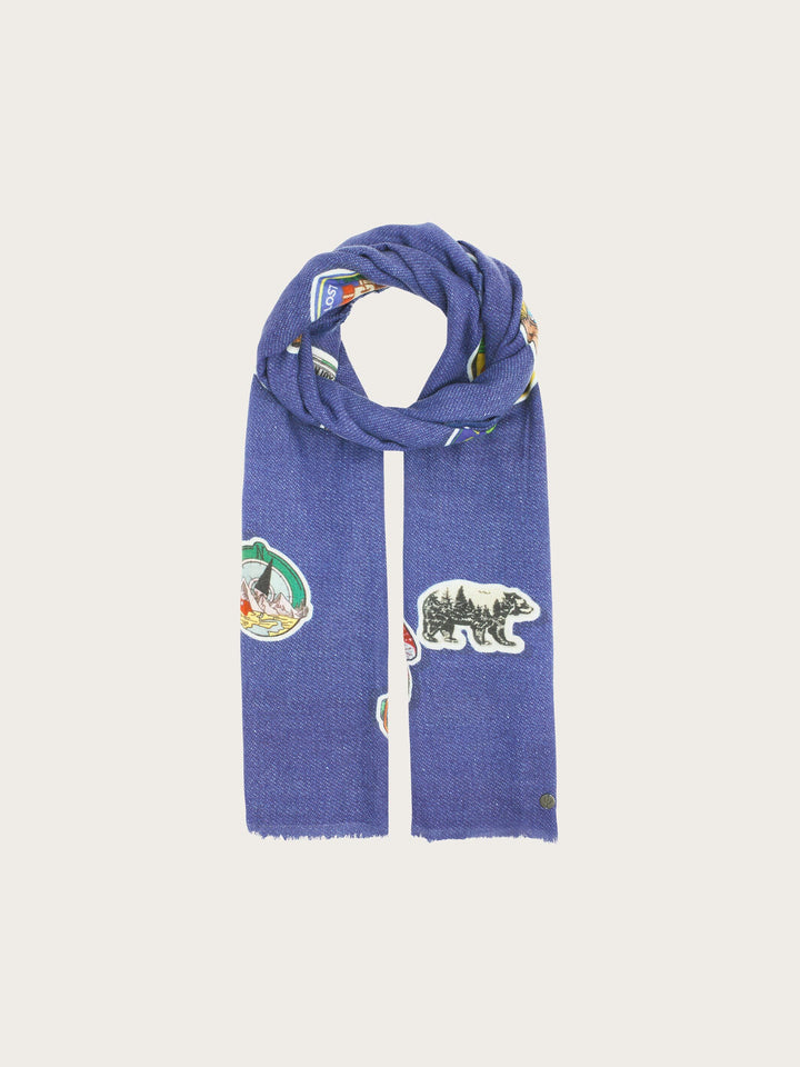 Stola mit Retro-Patch-Print