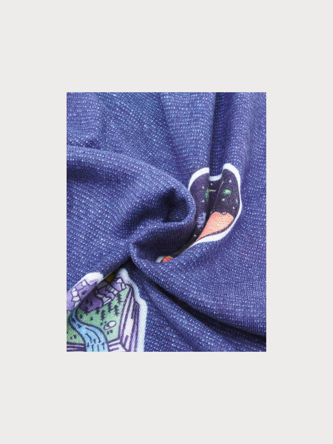 Stola mit Retro-Patch-Print