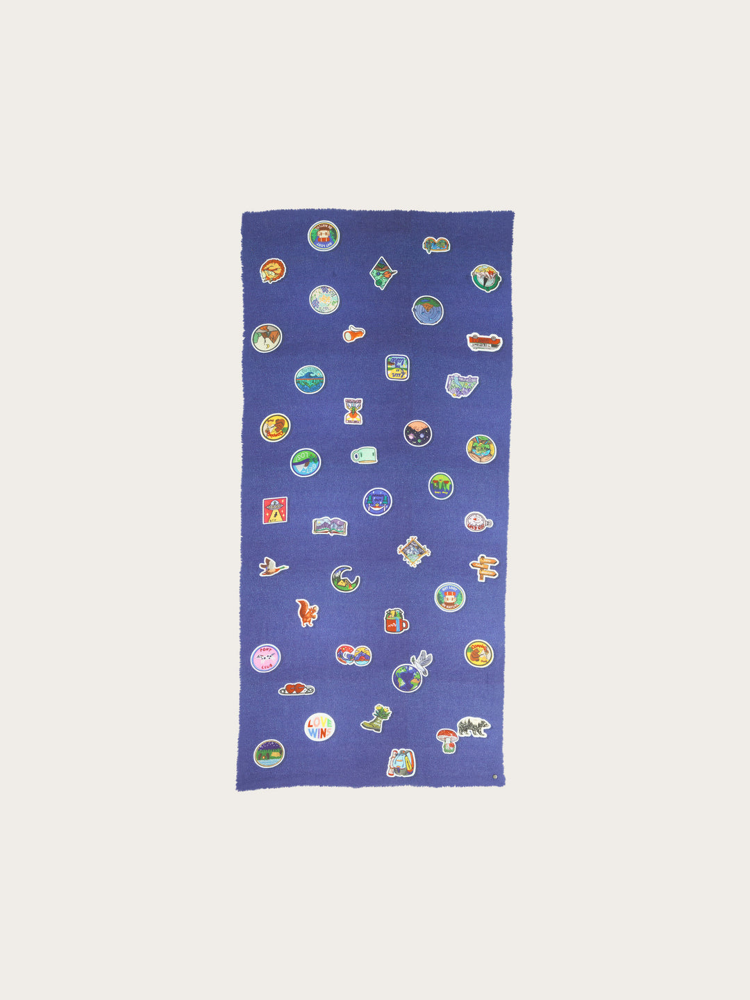 Stola mit Retro-Patch-Print