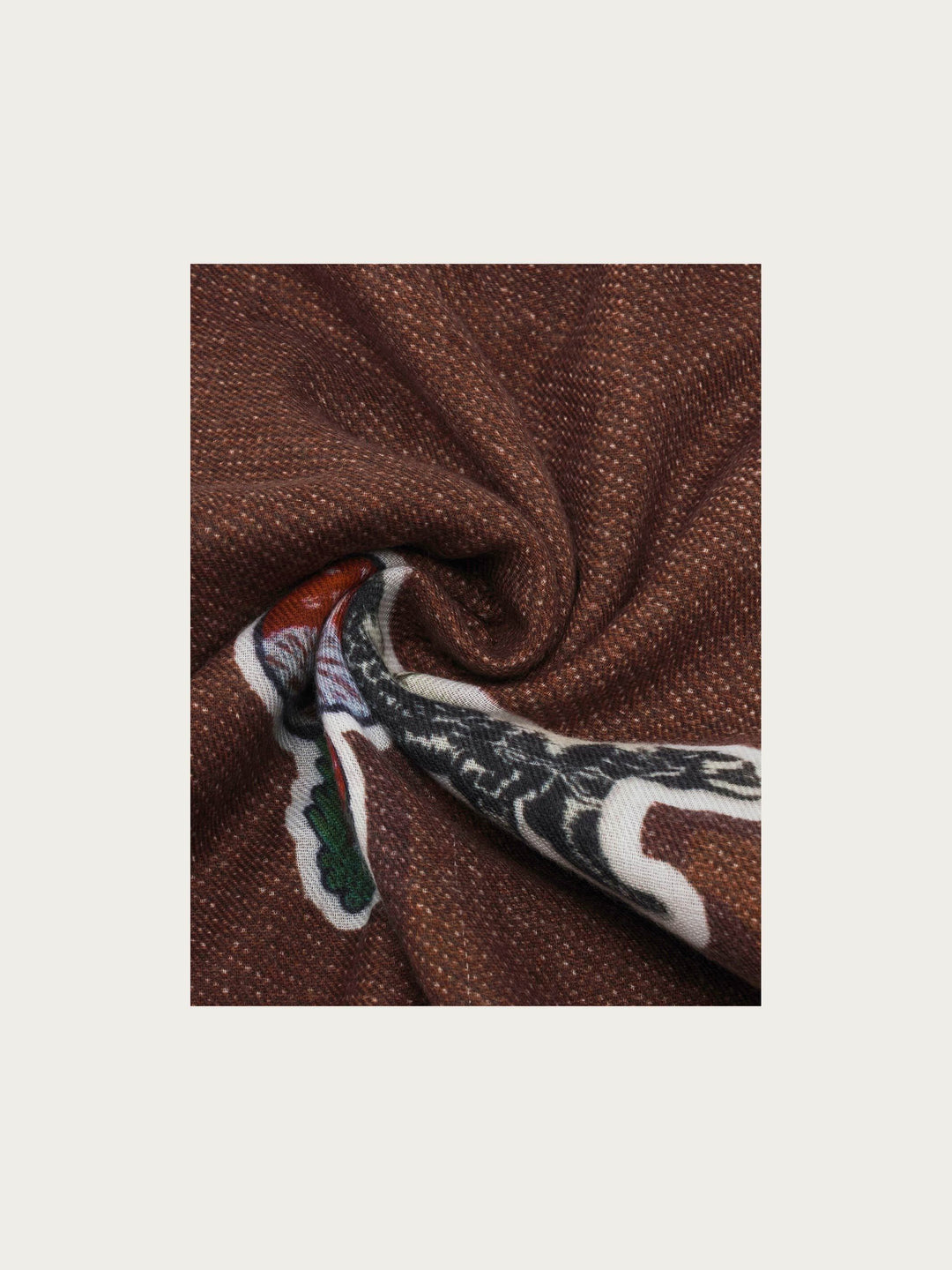Stola mit Retro-Patch-Print