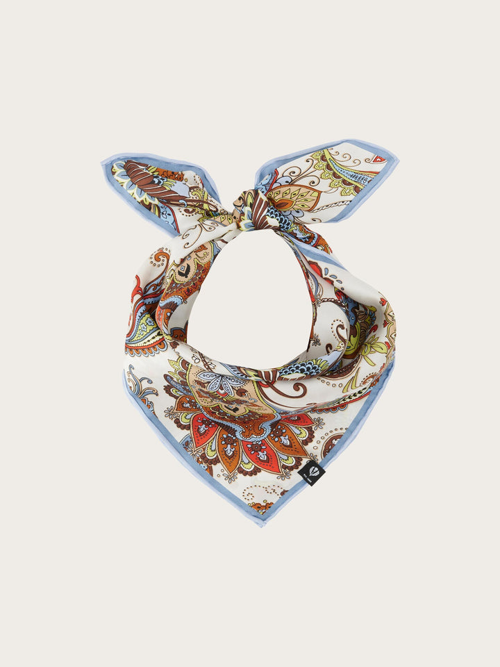 Nickituch aus reiner Seide mit Paisley-Print