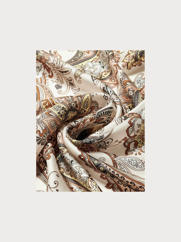 Nickituch aus reiner Seide mit Paisley-Print