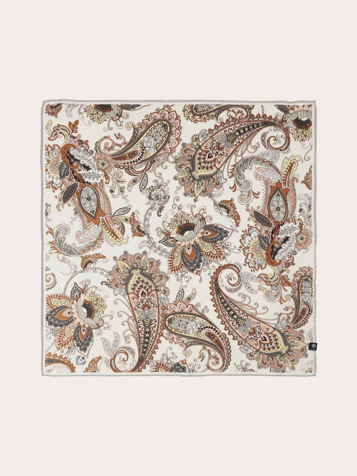 Nickituch aus reiner Seide mit Paisley-Print