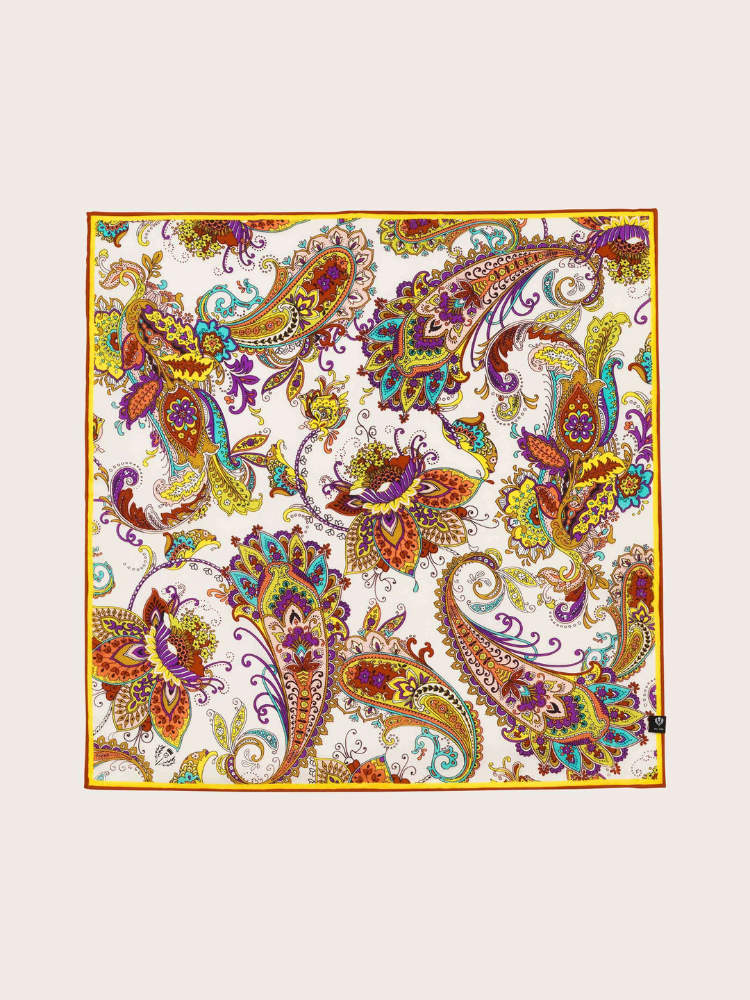 Nickituch aus reiner Seide mit Paisley-Print