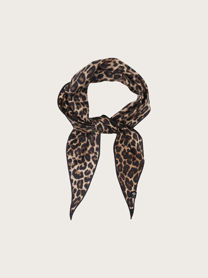 Diamond Shape Seidentuch mit Leo-Design