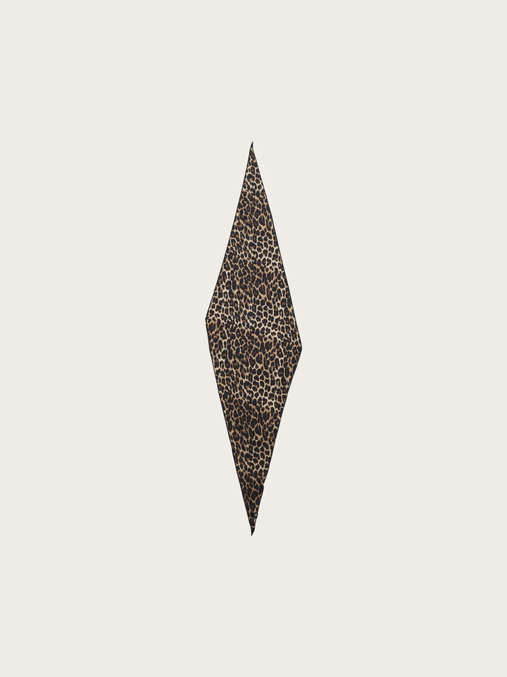 Diamond Shape Seidentuch mit Leo-Design