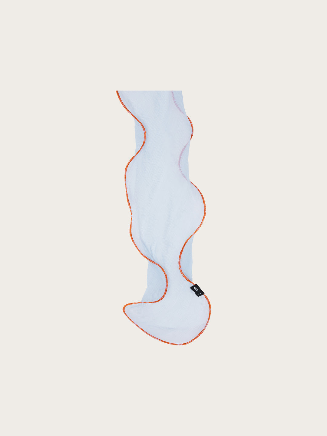 Transparenter Twilly Seidenschal mit Saum in Kontrastfarbe