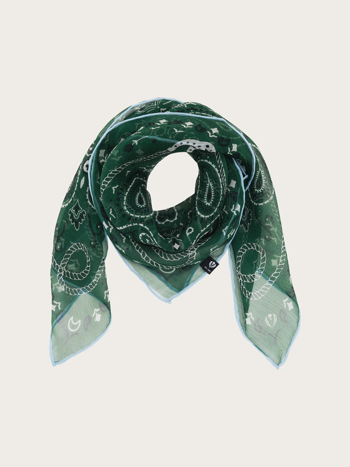 Seidentuch mit Paisley- und Hufeisen-Design