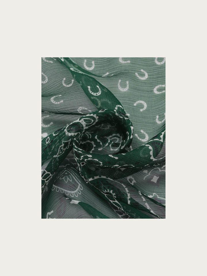Seidentuch mit Paisley- und Hufeisen-Design