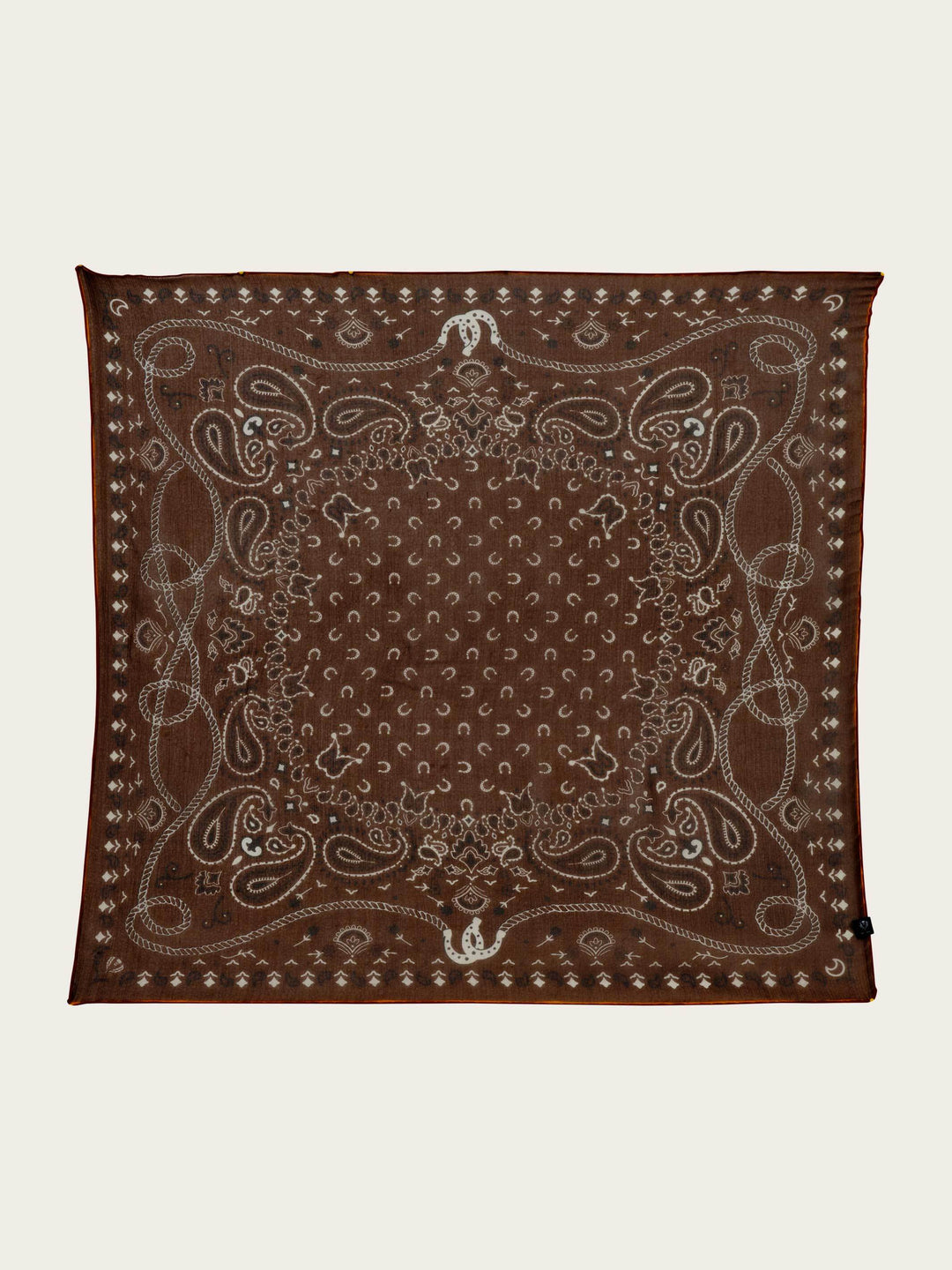 Seidentuch mit Paisley- und Hufeisen-Design