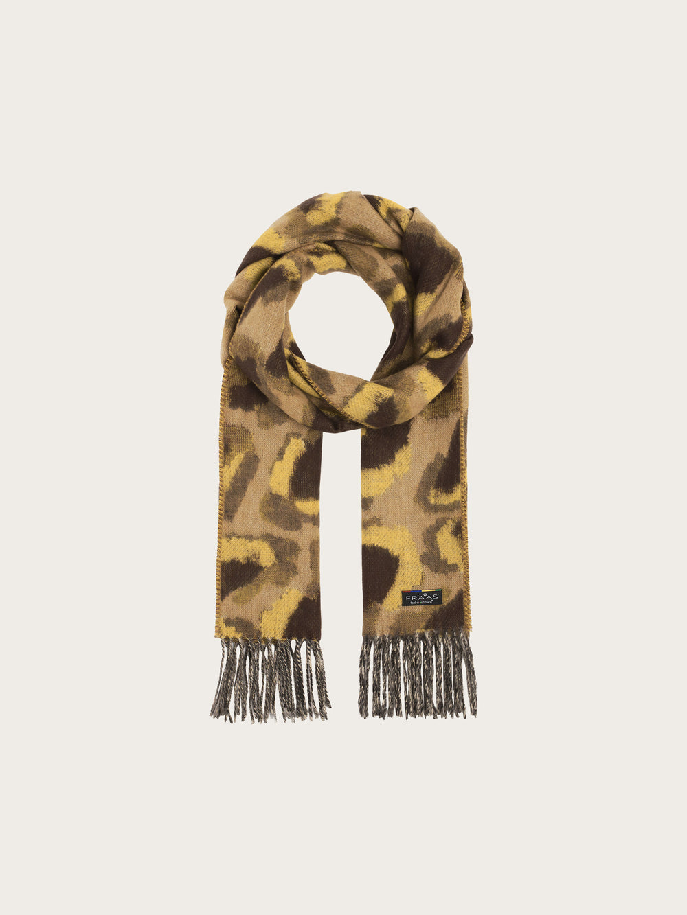 Cashmink-Schal mit abstrahiertem Leo-Design