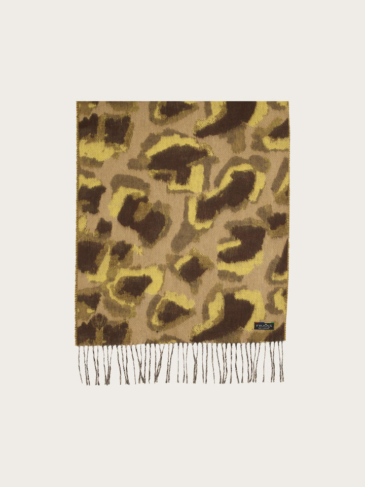Cashmink-Schal mit abstrahiertem Leo-Design