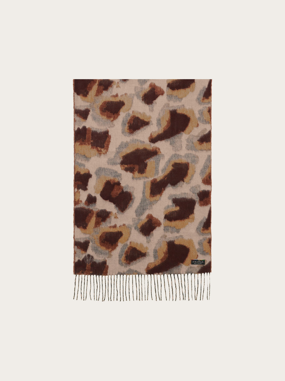 Cashmink-Schal mit abstrahiertem Leo-Design
