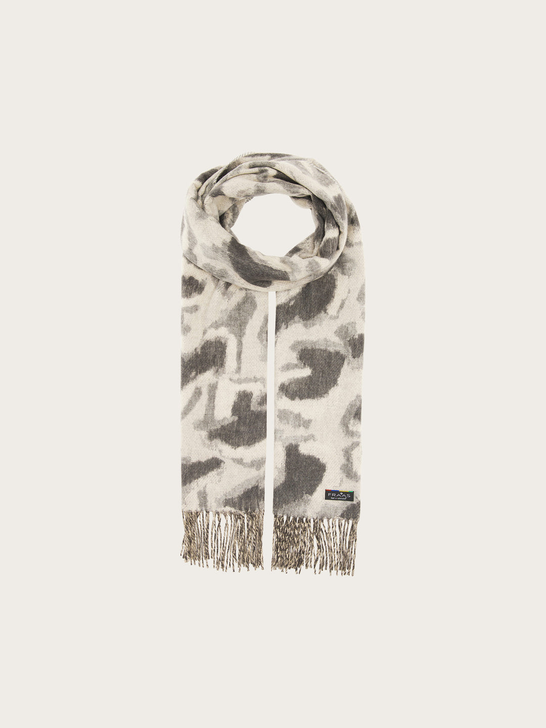 Cashmink-Schal mit abstrahiertem Leo-Design