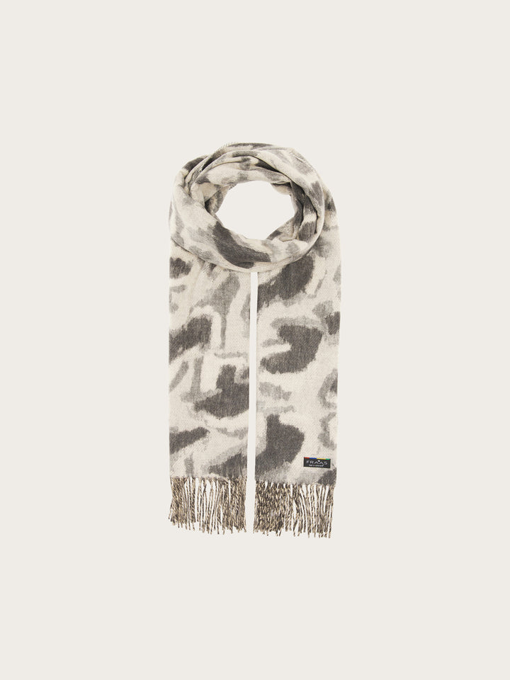Cashmink-Schal mit abstrahiertem Leo-Design