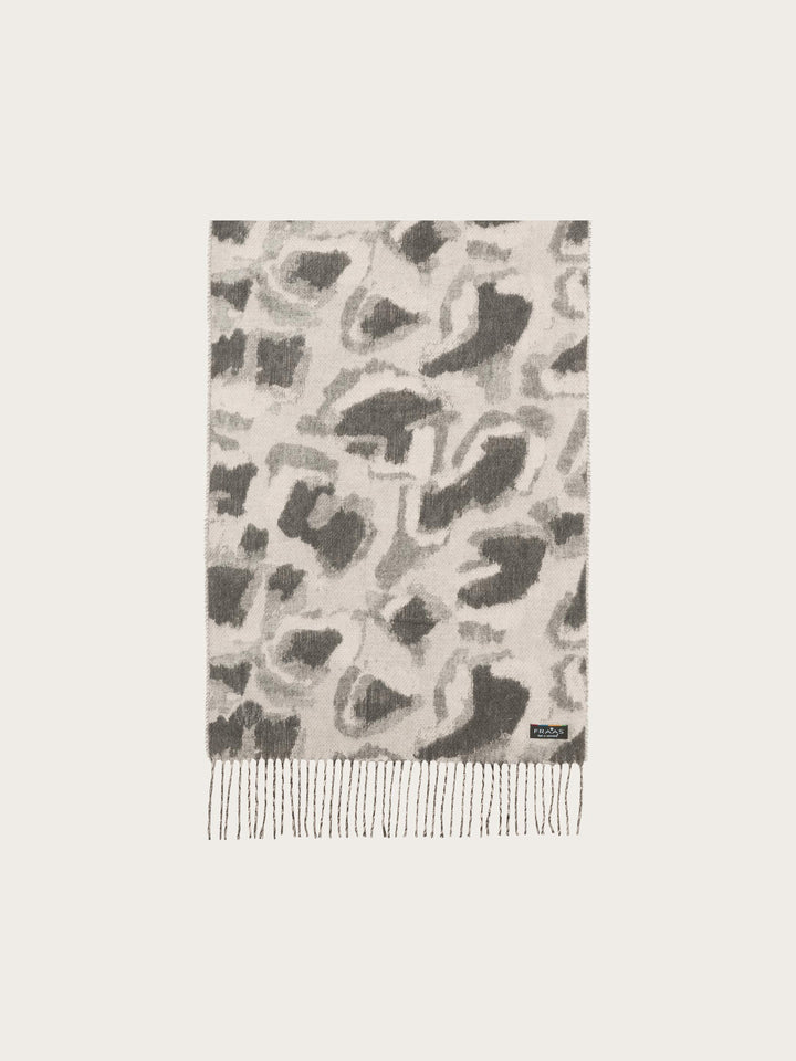 Cashmink-Schal mit abstrahiertem Leo-Design