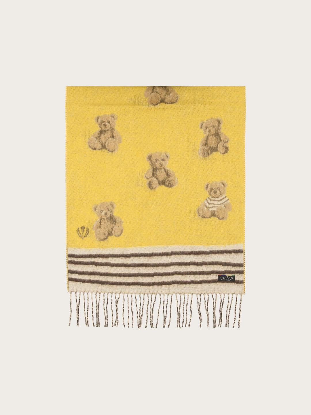 Cashmink-Schal mit süßem Teddy-Design