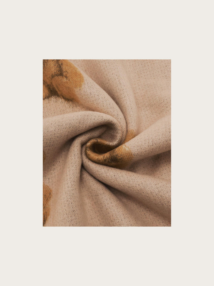 Cashmink-Schal mit süßem Teddy-Design