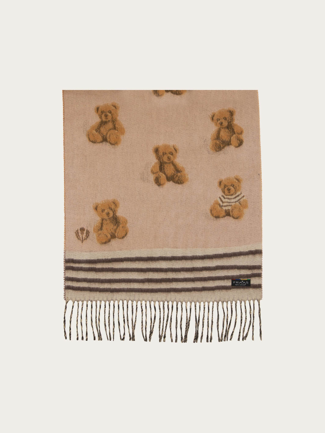 Cashmink-Schal mit süßem Teddy-Design
