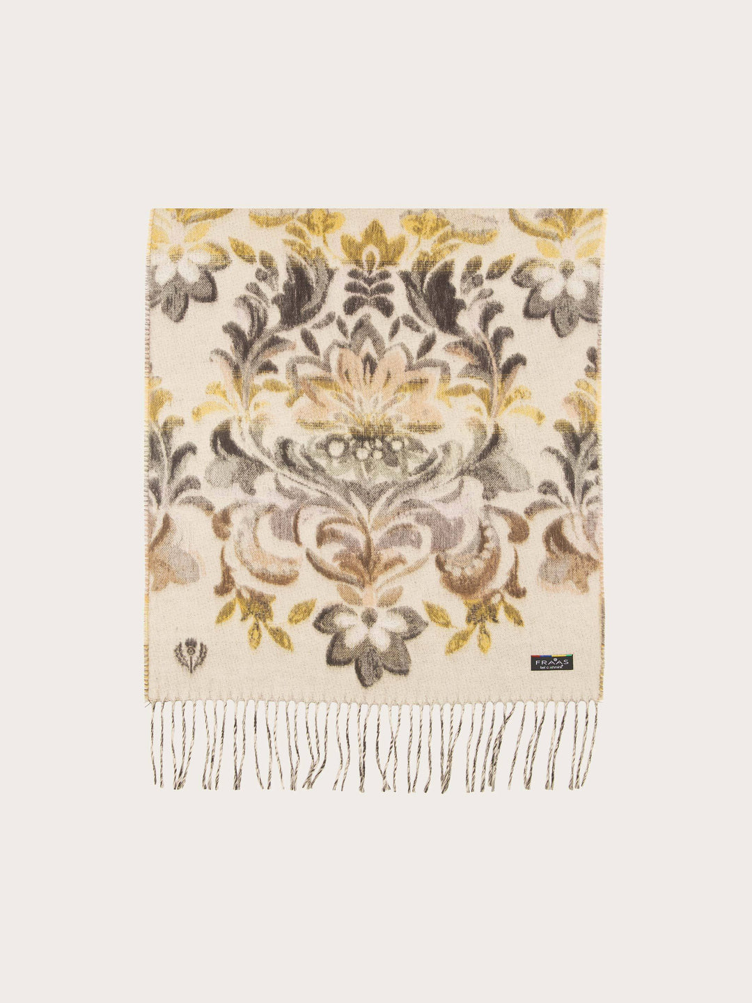 Cashmink-Schal mit romantischem Blumen- und Ranken-Design