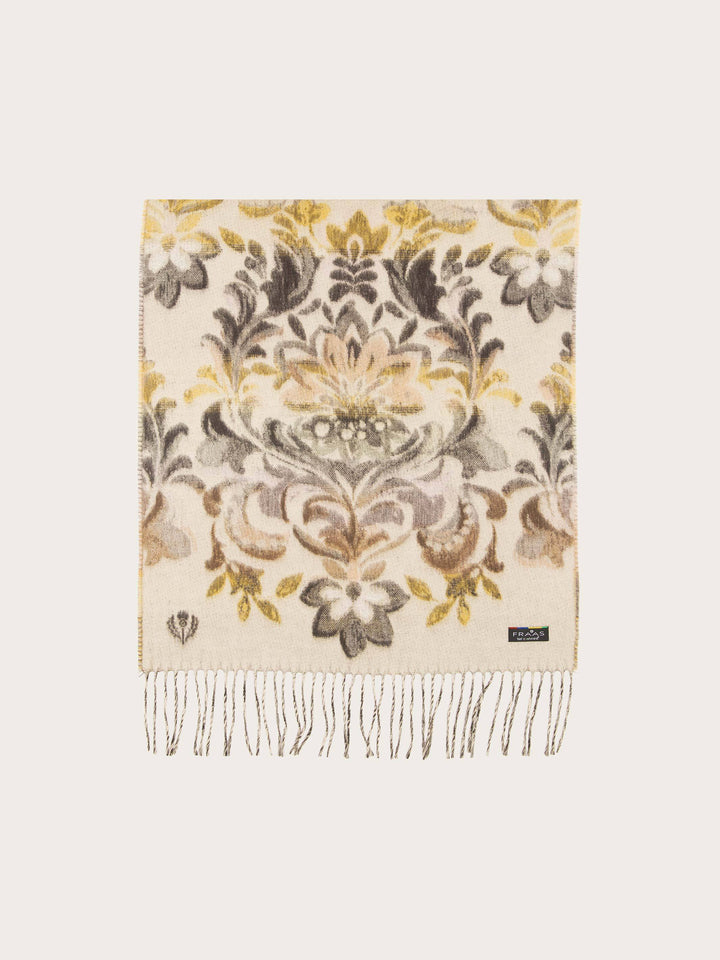 Cashmink-Schal mit romantischem Blumen- und Ranken-Design