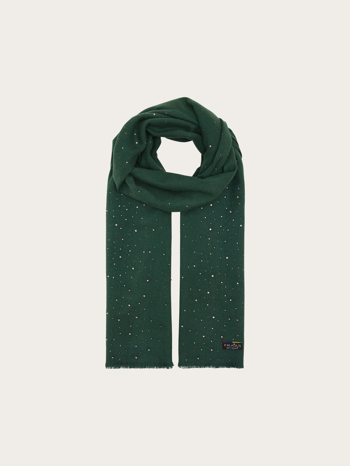 Elegante Cashmink-Stola mit Strass-Steinchen