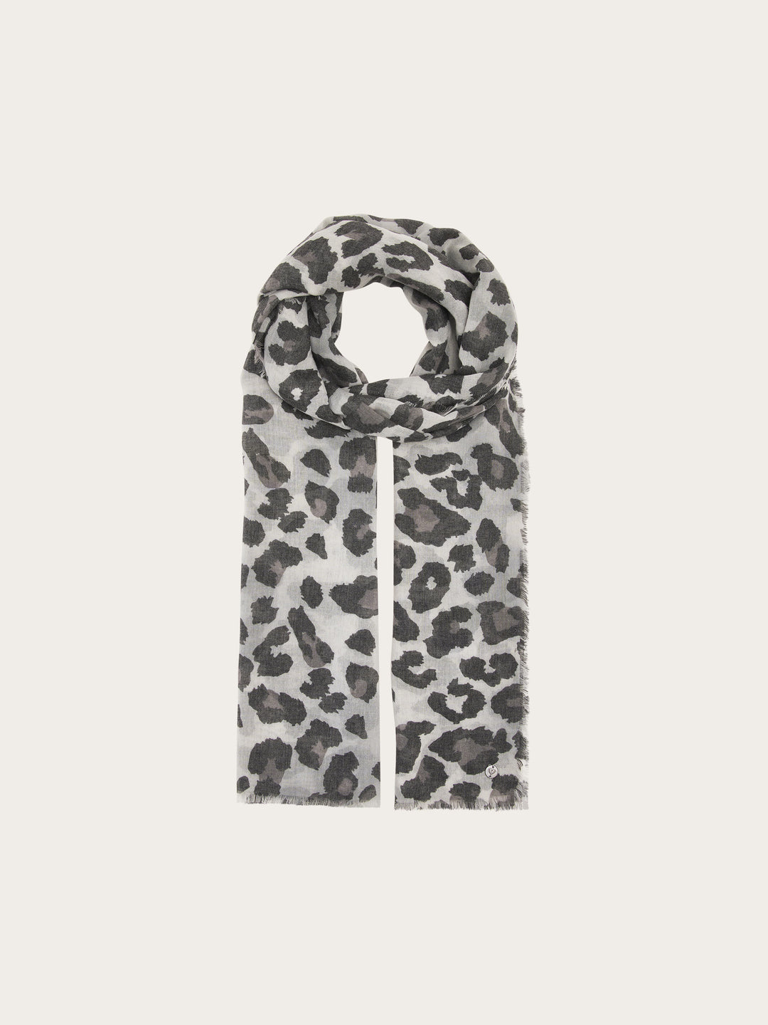 Leichte Stola mit Leo-Print