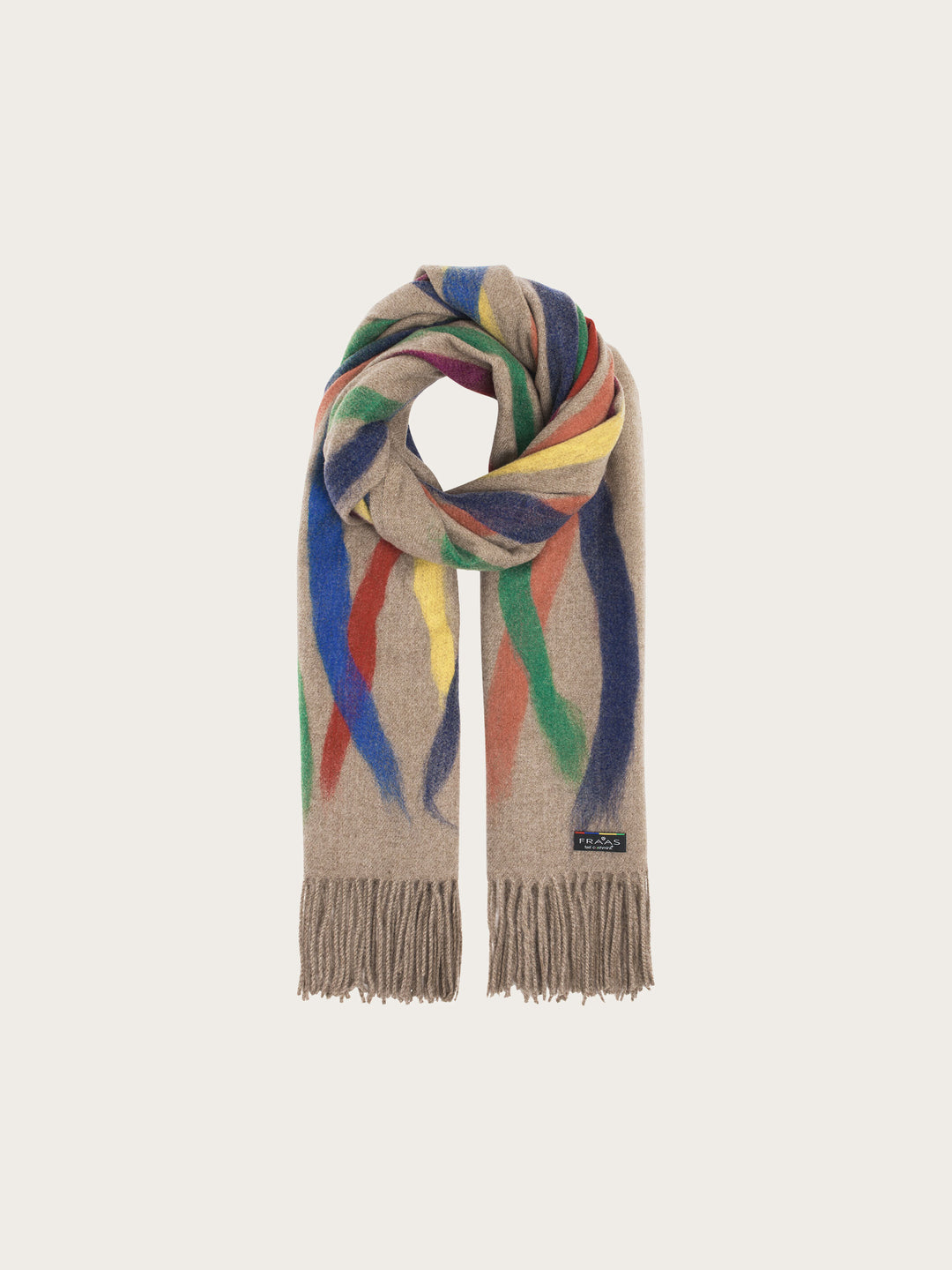 Cashmink-Stola mit farbigem Pinselstrich-Design