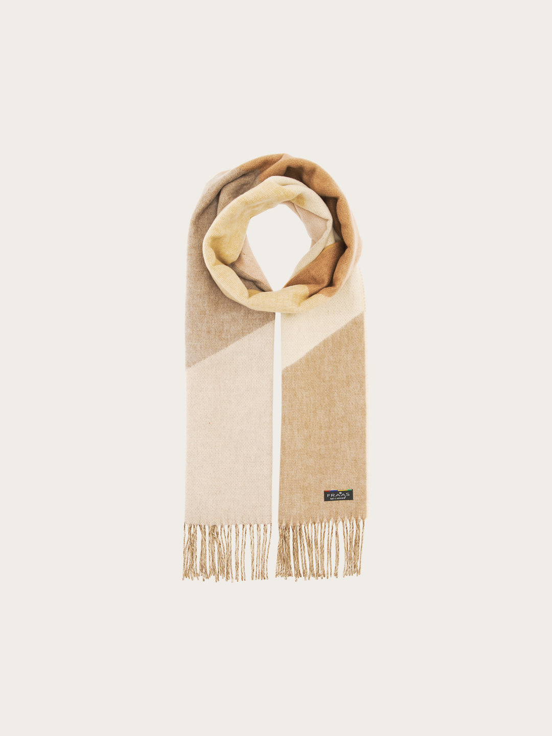 Cashmink-Schal mit geometrischem Colour Block Design