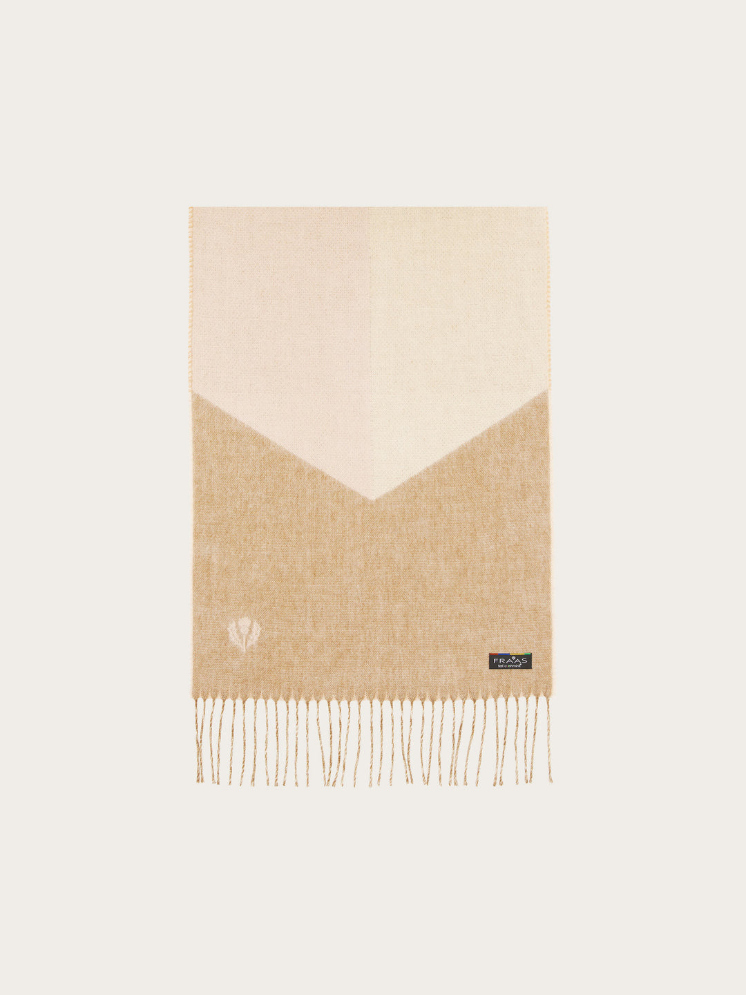 Cashmink-Schal mit geometrischem Colour Block Design