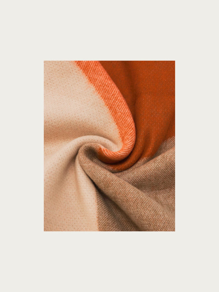 Cashmink-Schal mit geometrischem Colour Block Design