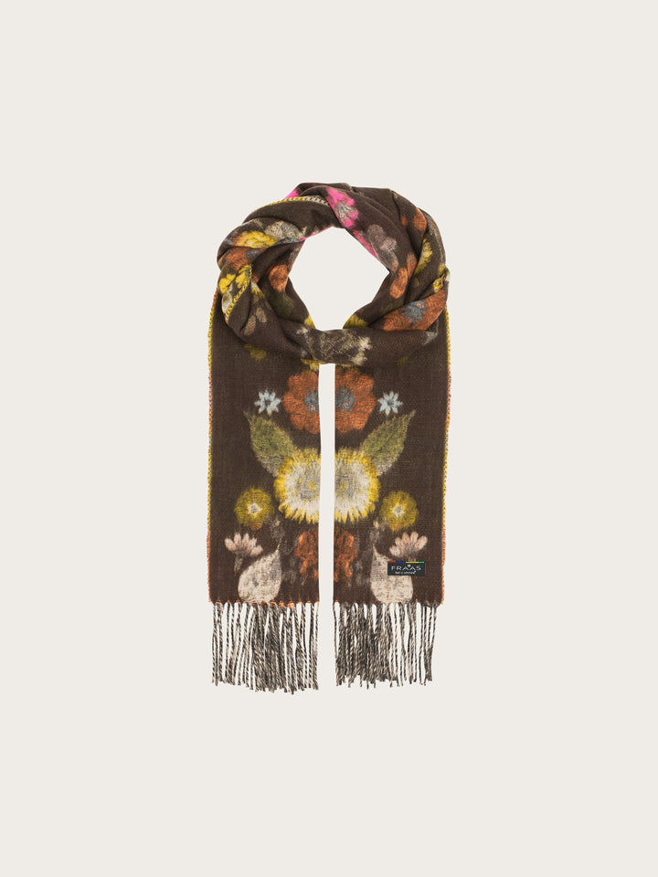 Cashmink-Schal mit floralem Muster - Made in Germany