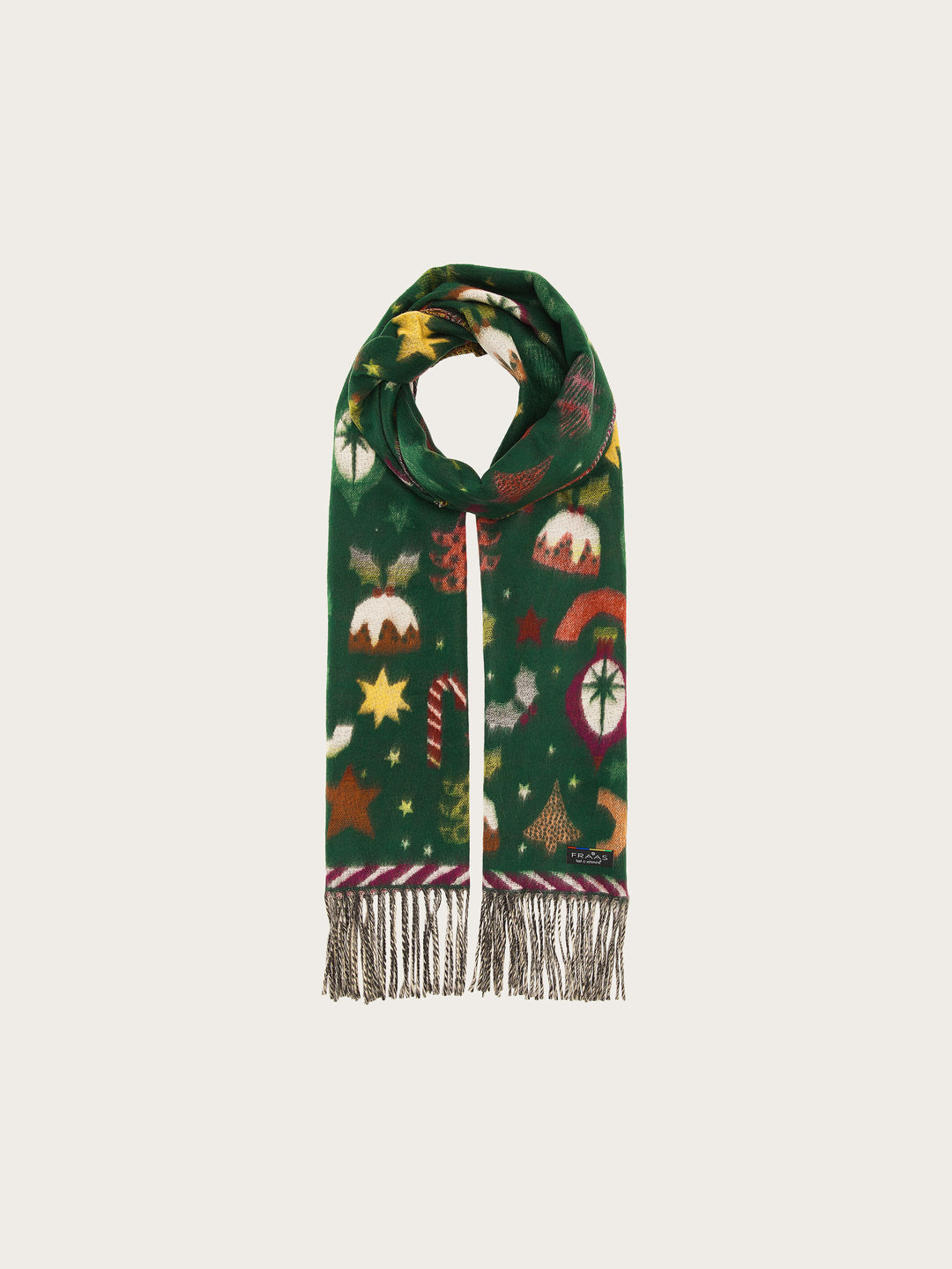 Cashmink-Schal mit weihnachtlichen Motiven