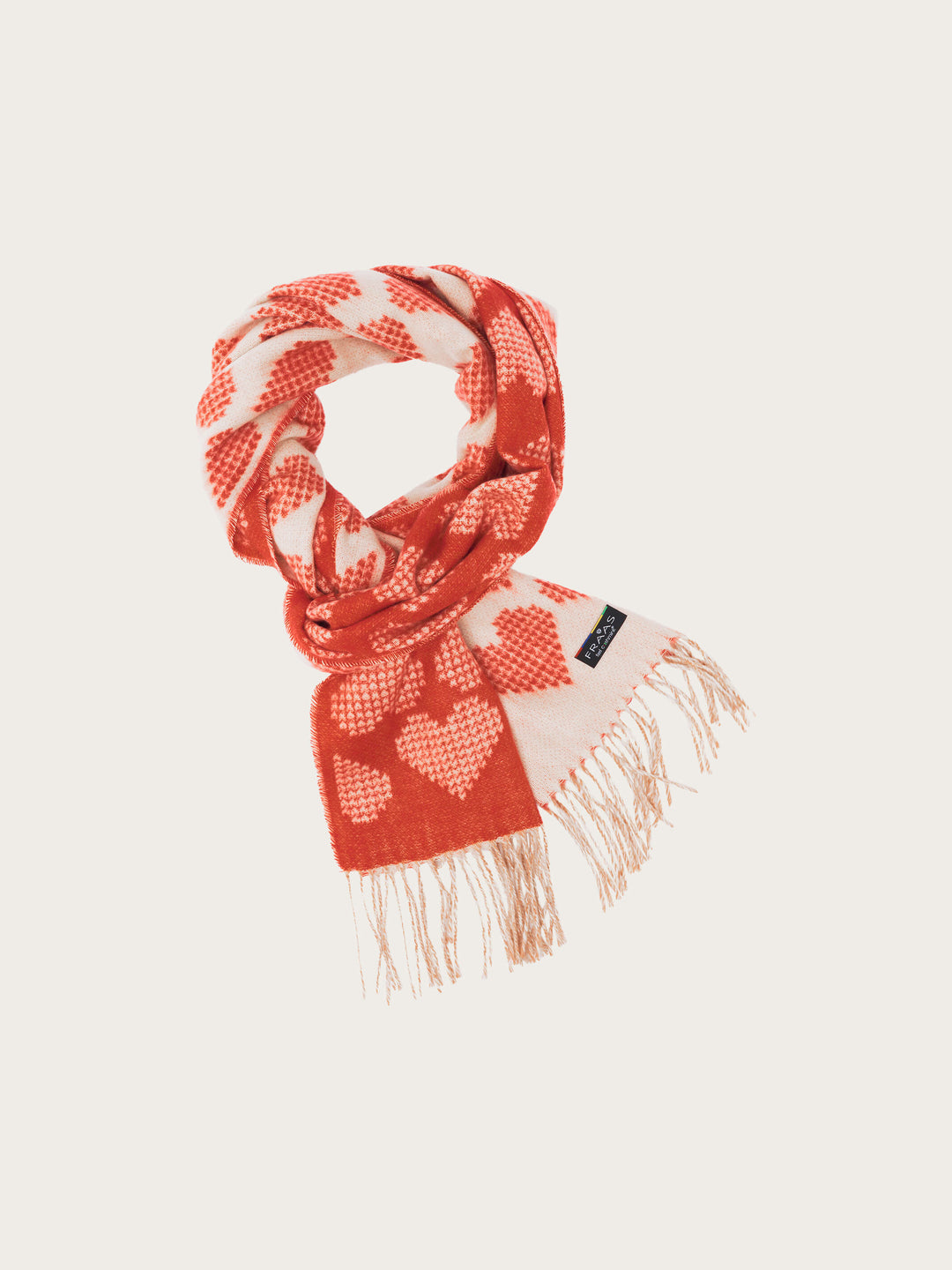 Cashmink-Schal mit Herz-Design