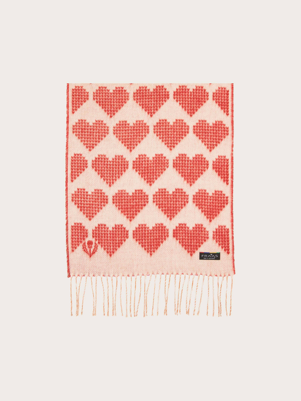 Cashmink-Schal mit Herz-Design