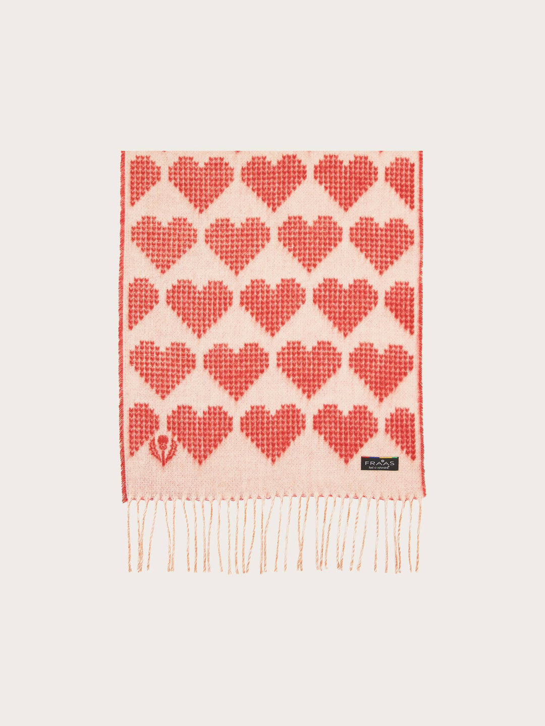 Cashmink-Schal mit Herz-Design