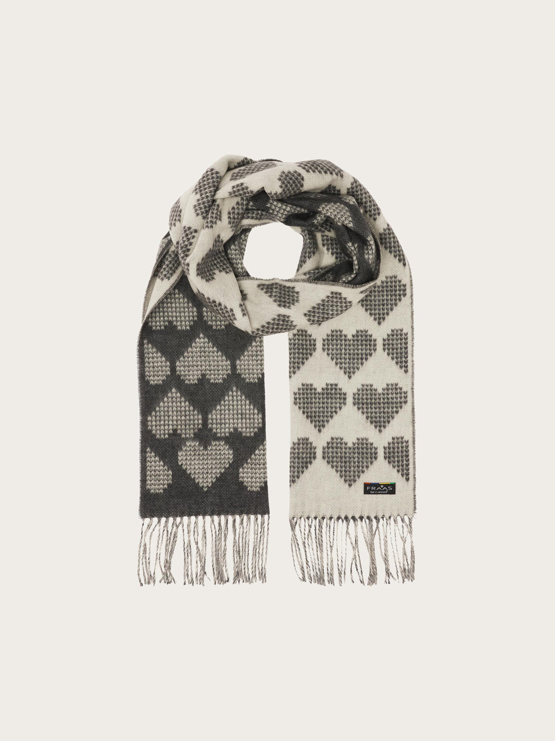 Cashmink-Schal mit Herz-Design