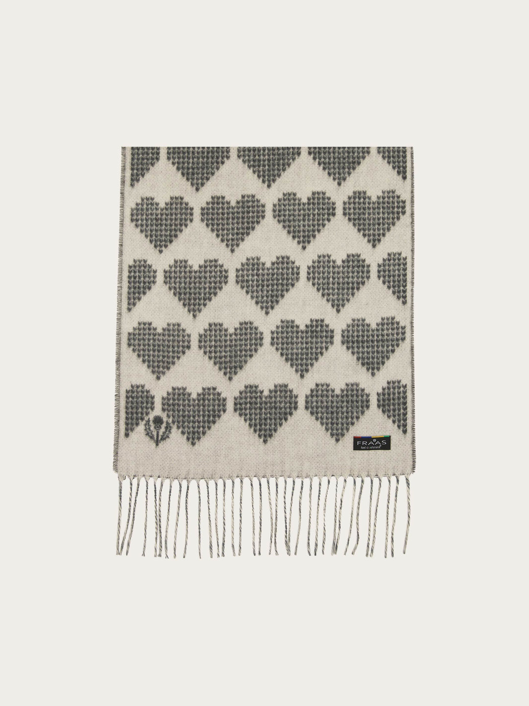 Cashmink-Schal mit Herz-Design