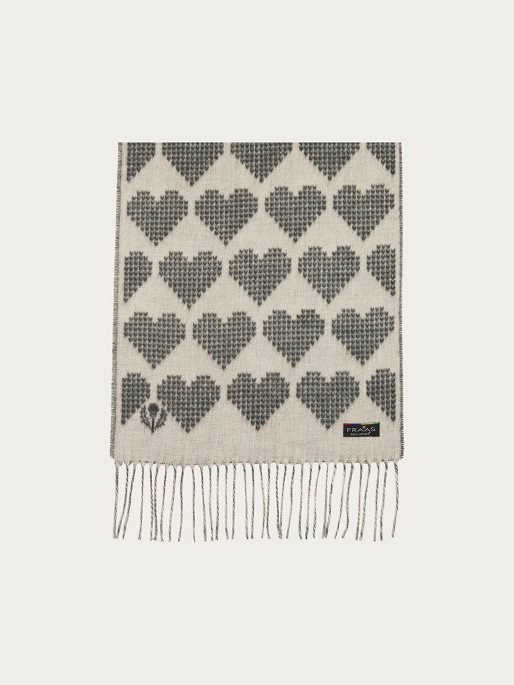 Cashmink-Schal mit Herz-Design