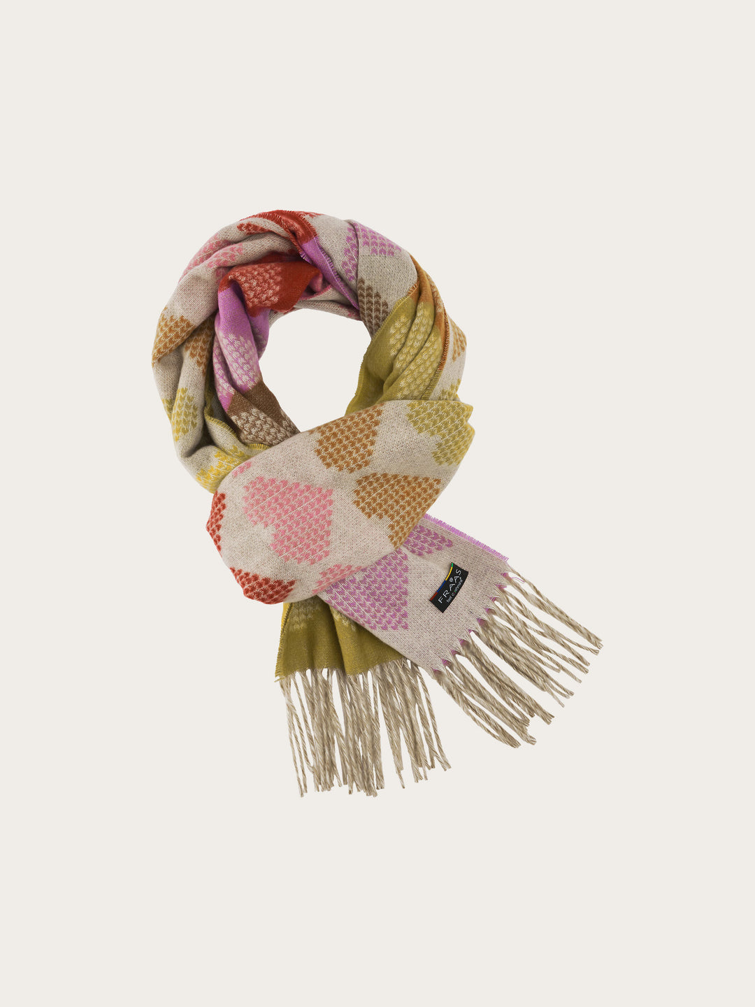 Cashmink-Schal mit Herz-Design