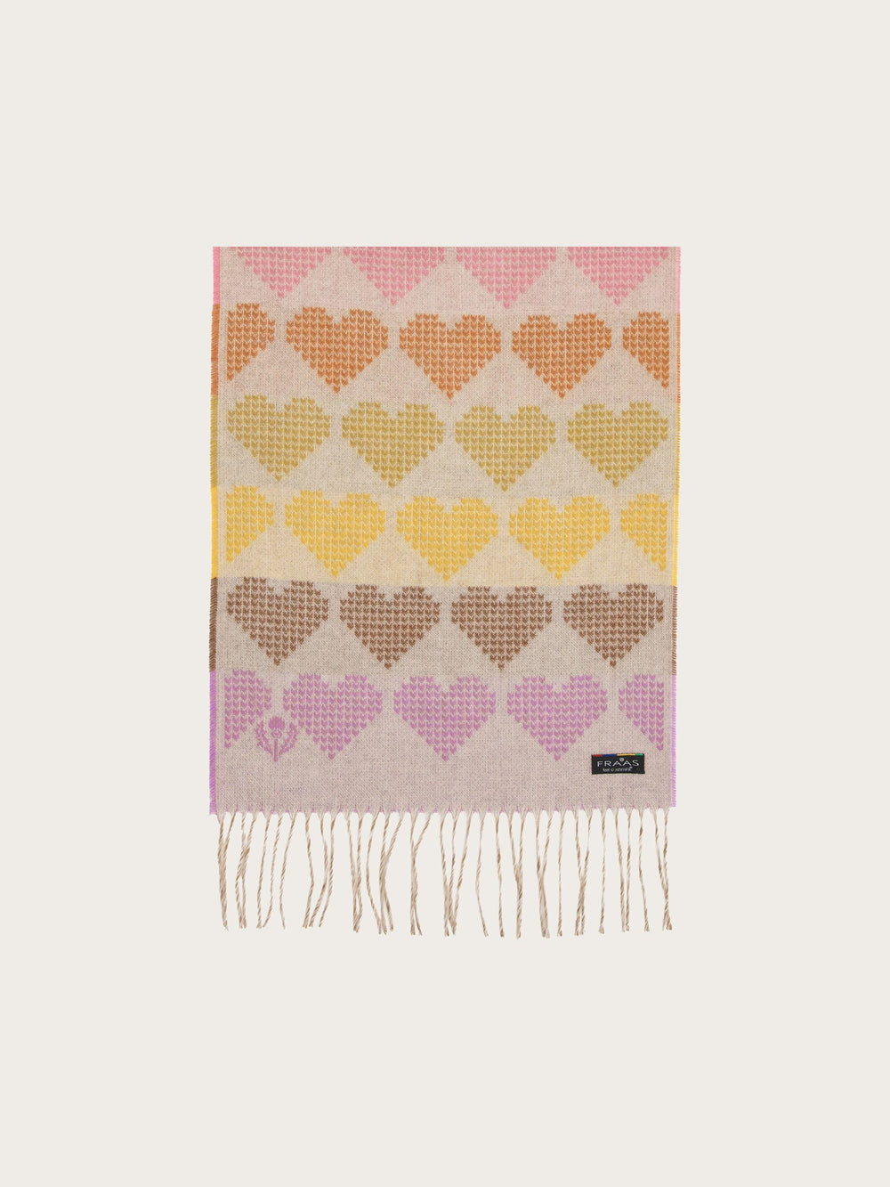 Cashmink-Schal mit Herz-Design